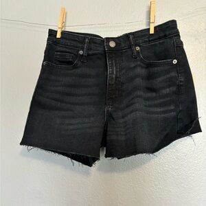 Black Denim Shorts